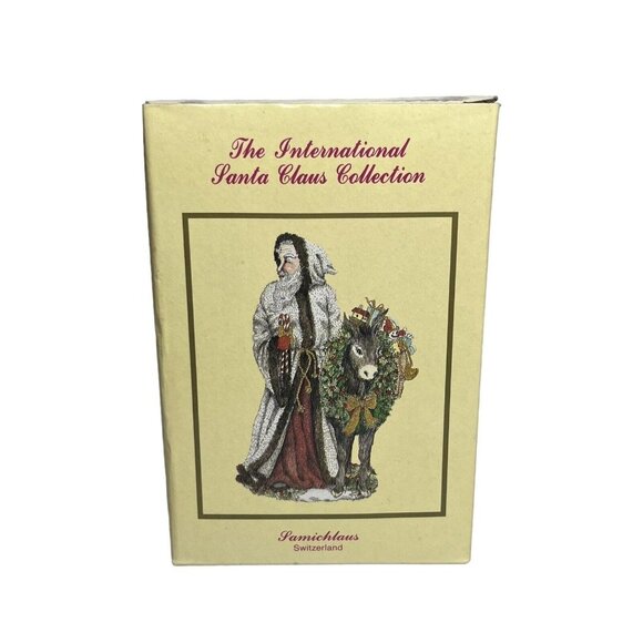 The International Santa Claus Collection 1993 Samichlaus Switzerland Statue - Picture 8 of 13